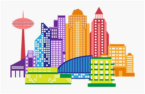 Cartoon Building Transprent Png - Cartoon City Building Clipart, Transparent Png , Transparent ...