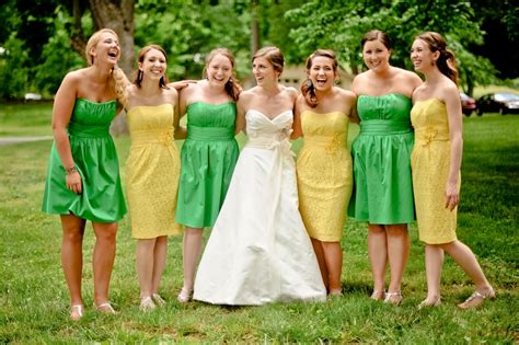 Two Different Coloured Bridesmaid Dresses?