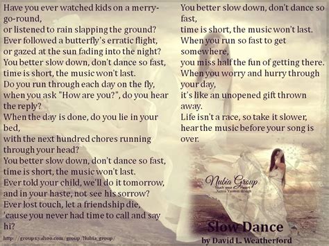 Slow dance | Quotes and Poems | Pinterest