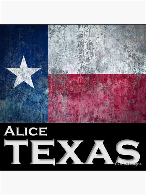 "Alice Texas" Poster for Sale by Luke12Designs | Redbubble