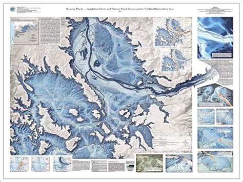 Missoula floods map of Portland OR area | Flood map, Missoula, Science nature