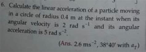 Linear Acceleration