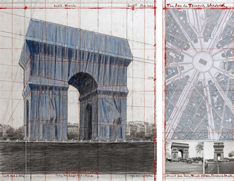 Christo's wrapped Arc de Triomphe, coming in 2020. | Collater.al