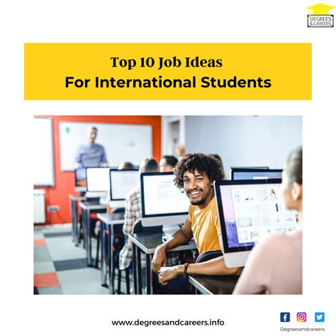 Top 10 Job Ideas For International Students - Degrees & Careers