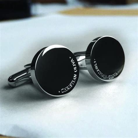 Personalised Engraved Full Name Round Gunmetal Cufflinks | Gold cufflinks, Cufflinks, Cufflinks ...