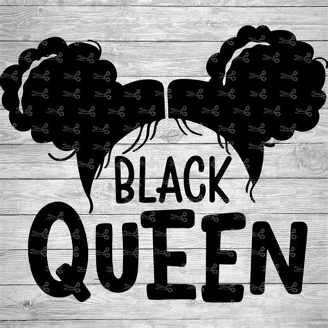 Black Queen SVG,EPS & PNG Files - Digital Download files for Cricut, Silhouette Cameo, and more