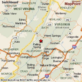 Where is Hot Springs, Virginia? see area map & more