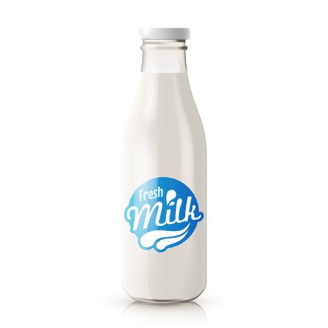 Milk Bottle Realistic 466584 Vector Art at Vecteezy