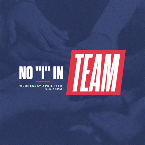 No I in Team | Sermon Series Designs