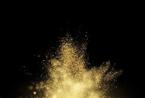 Premium Vector | Gold glitter dust texture . design element golden ...