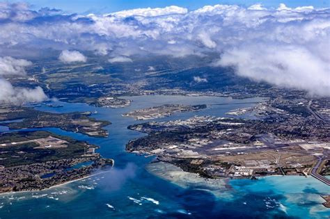 Pearl Harbor Aerial View, Oahu, Hawaii by Kukui Photography Oahu Hi ...