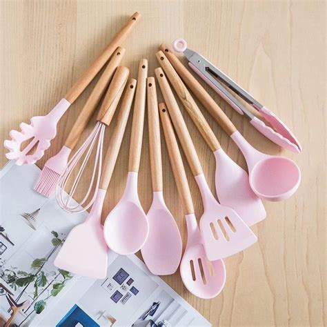 Silicone Kitchen Utensils 12pc Set in 2020 | Silicone kitchen, Silicone ...