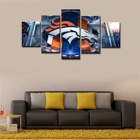 Denver Broncos Stadium Logo | Canvas art wall decor, Wall canvas ...