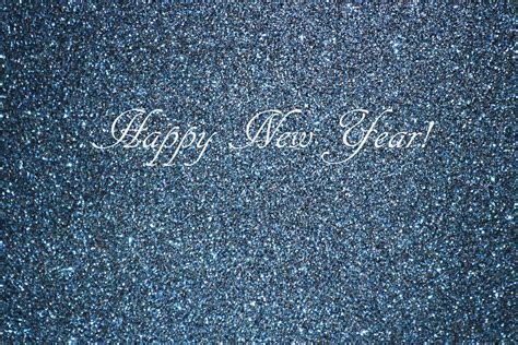 Happy New Year On Blue Glitter Free Stock Photo - Public Domain Pictures