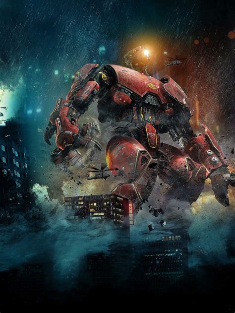 Crimson Typhoon [Hi-Res Textless Poster] by Phet Van Burton | Pacific rim jaeger, Pacific rim ...