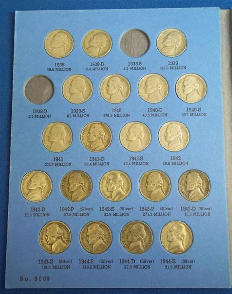 1938-1961 Jefferson Nickel Collection