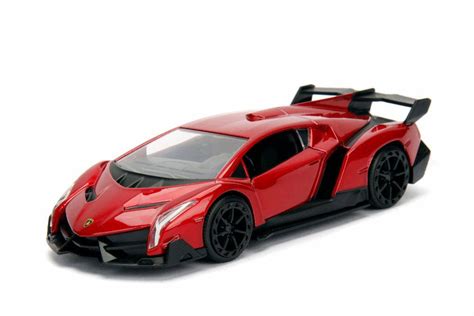 2017 Lamborghini Veneno Hard Top, Red - Jada 30104DP1 - 1/32 Scale Diecast Model Toy Car (Brand ...