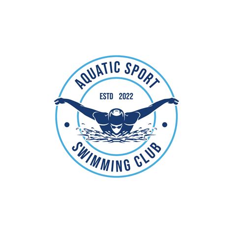 logo of a swimmer. swimming club or swimming school logo design template inspiration 14468067 ...