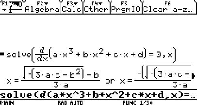 Finding the turning points of a general cubic function | Download Scientific Diagram