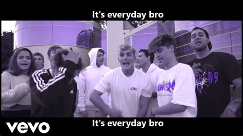 Jake Paul - It's Everyday Bro (Official KARAOKE Video) - Instrumental + Lyrics - YouTube