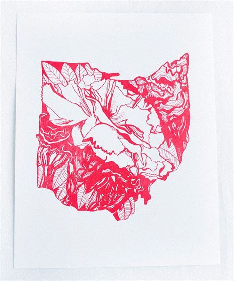 ohio state flower drawing - Katharyn Deleon