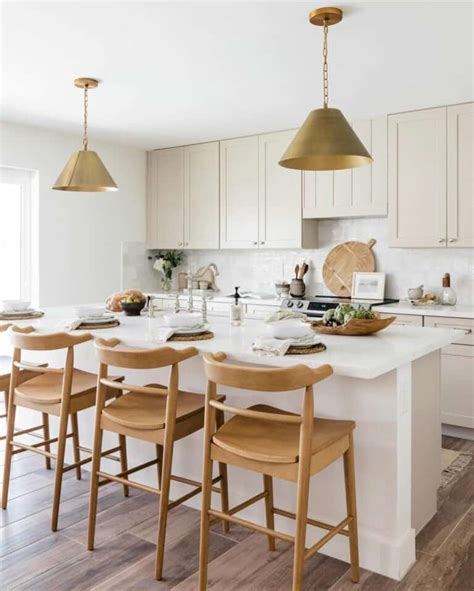 Cream-Beige Kitchen Cabinets and Matching Island - Soul & Lane