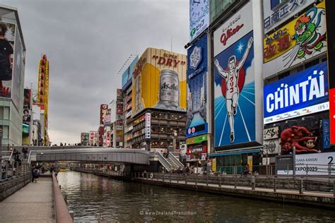 Looking down the Dotonbori Canal towards Ebisubashi Bridge, Osaka | Work travel, Japan travel, Osaka