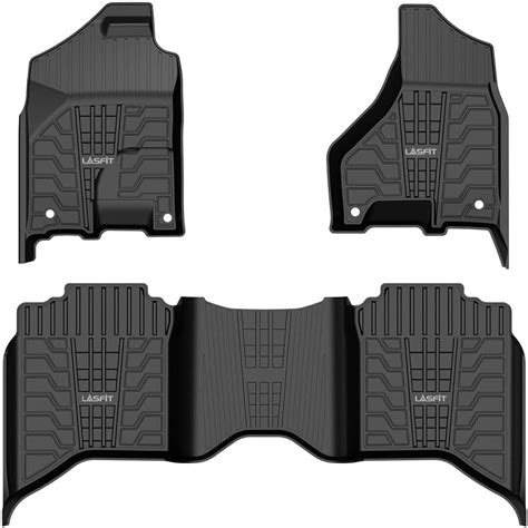 LASFIT Floor Mats Fit for 2019-2020 Ram Pickup 1500 Classic Crew Cab ...