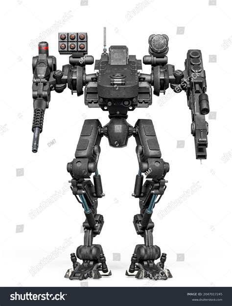 Combat Mech Tall Pose 3d Illustration Stock Illustration 2047017245 | Shutterstock