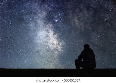 Man Astronomy Telescope Looking Stars Man Stock Photo 580851391 | Shutterstock