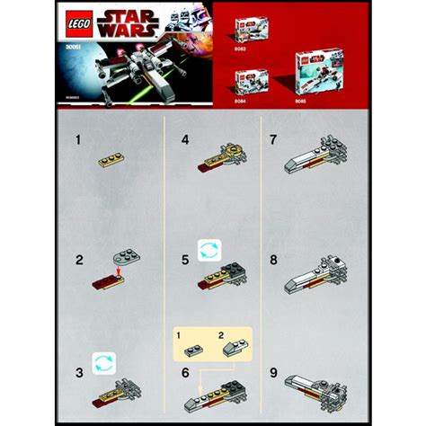 LEGO Mini X-wing Set 30051 Instructions Comes In | Brick Owl - LEGO Marketplace