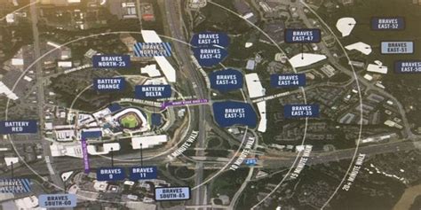 Best Braves Parking Map I have seen yet : Braves