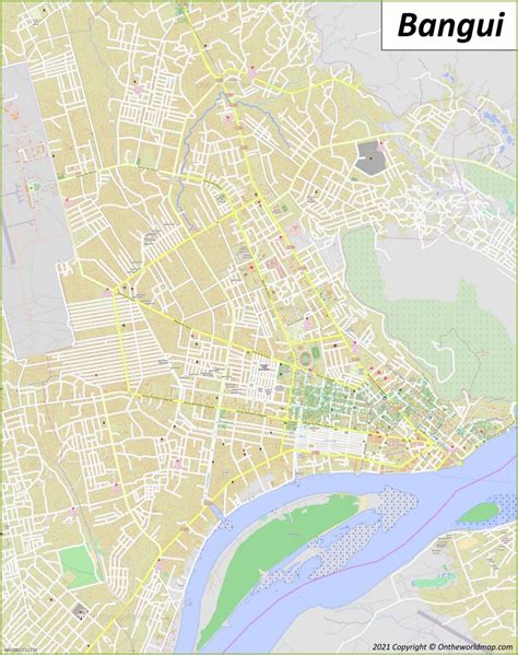 Bangui Map | Central African Republic | Detailed Maps of Bangui