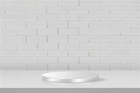 Minimal white brick product backdrop | Free Photo - rawpixel