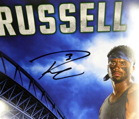 Russell Wilson Autographed 24x36 Costacos Brothers Poster Seattle ...