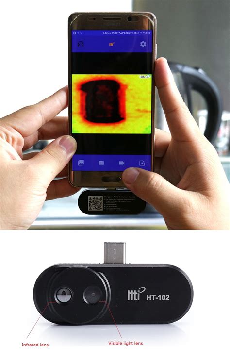 HTI HT-102 Android Mobile Phone Thermal Imager | GearVita