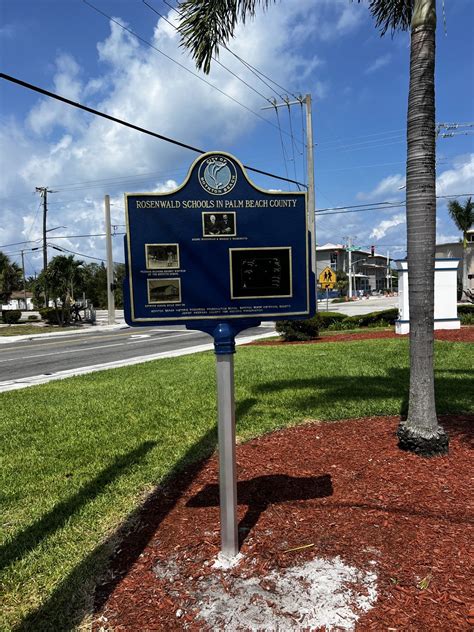 Photo: Side 2 - Palm Beach County map - locations of the Rosenwald schools