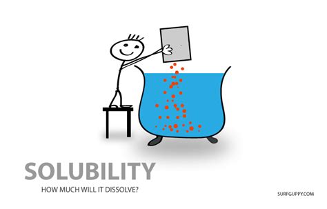 Solubility - Surfguppy - Chemistry made easy for visual learners