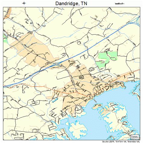 Dandridge Tennessee Street Map 4719380