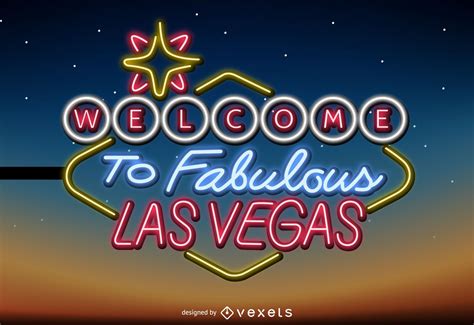 Las Vegas Neon Sign Vector Download