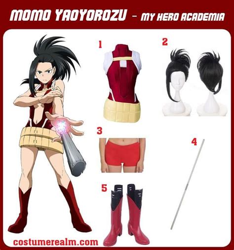 Dress Like Momo Yaoyorozu From My Hero Academia, Momo Yaoyorozu Cosplay, Costume, Halloween ...