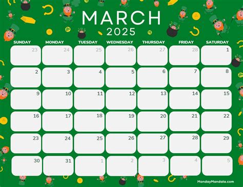 March 2025 Calendar (52 Free PDF Printables)