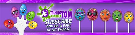 Talking Tom And Family: Finger Family Foot Lollipop Candy | Family ...