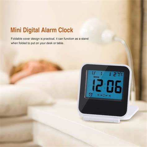 Portable Alarm Clock, Foldable Alarm Clock,Portable Foldable Tabletop ...