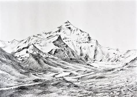 Dry Brush: The Mighty Himalayas - Sketch