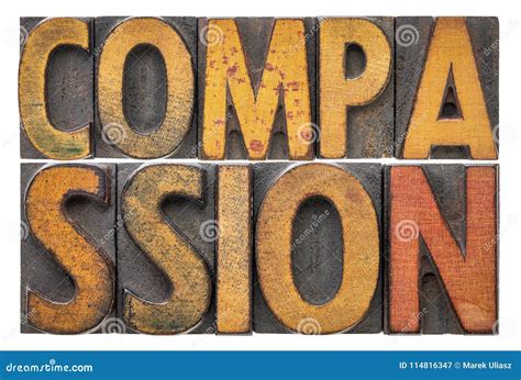 Compassion Word Abstract in Wood Type Stock Image - Image of vintage, passion: 114816347