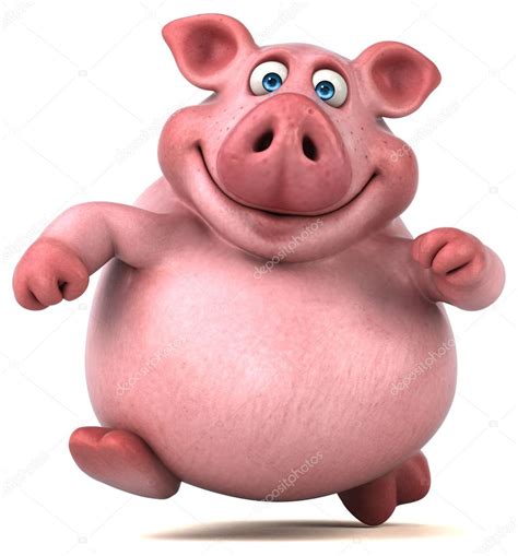 Cartoon pig posing Stock Photo by ©julos 123682166