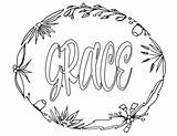 Free Grace Coloring Pages — Stevie Doodles sketch template