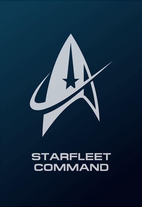 Star Trek Logo Flat Design Starfleet Command (2255 - Discovery) | Star ...