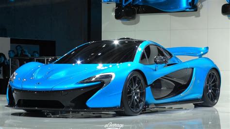 Blue McLaren P1 - Super Fast High-End Car